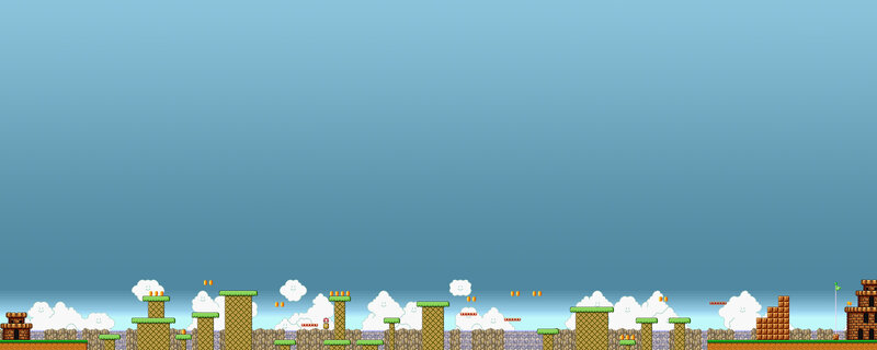 Super Mario Level — Blue, Playful