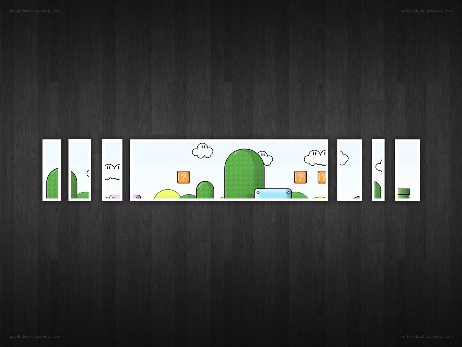 Super Mario scene collage