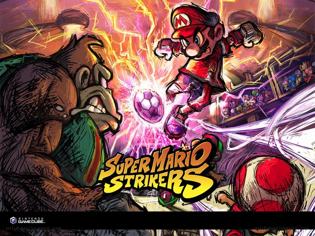 Super Mario Strikers artwork