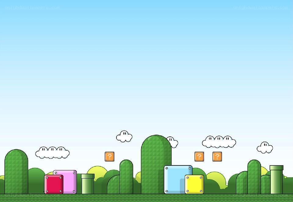 Super Mario style game scene