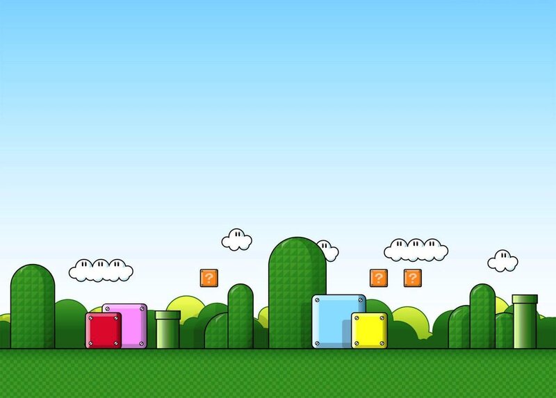 Super Mario style game scene