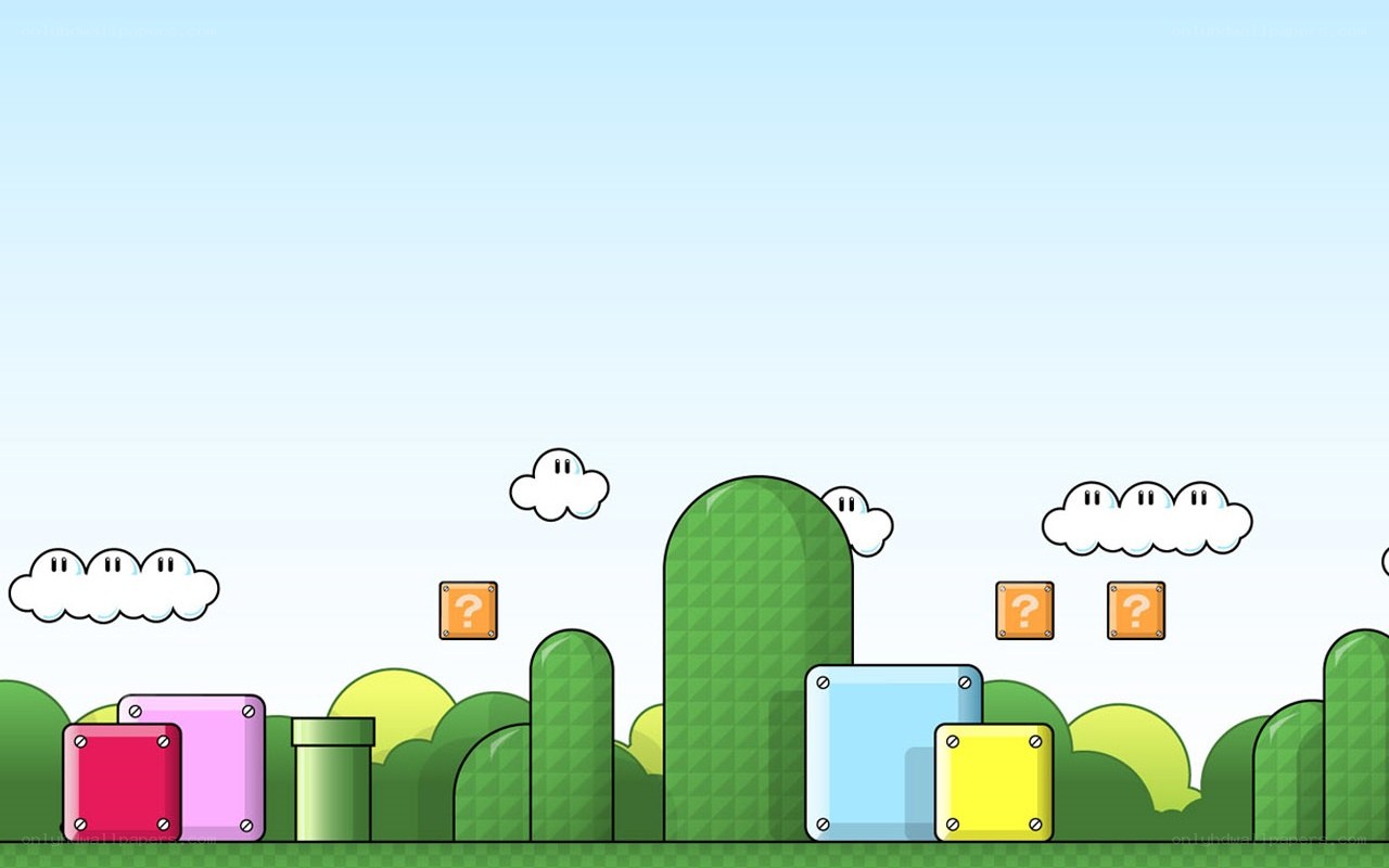 Super Mario style game scene