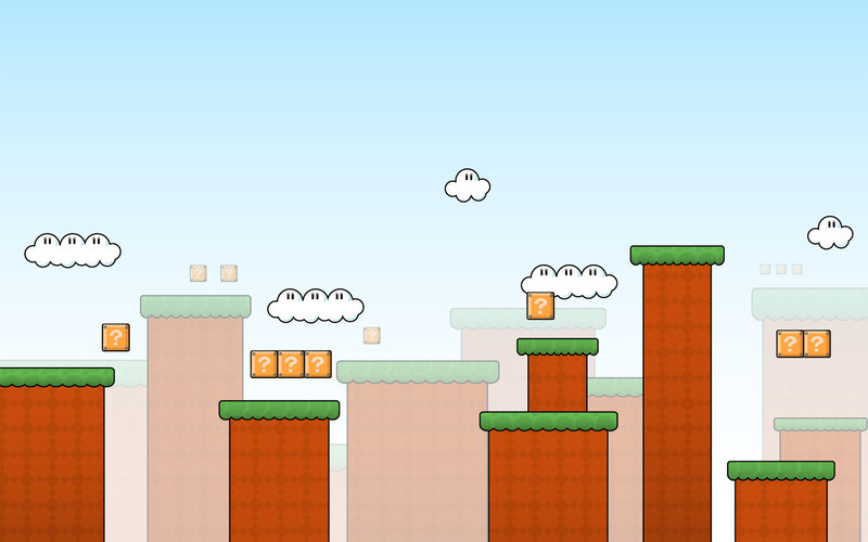 Super Mario-style platform level