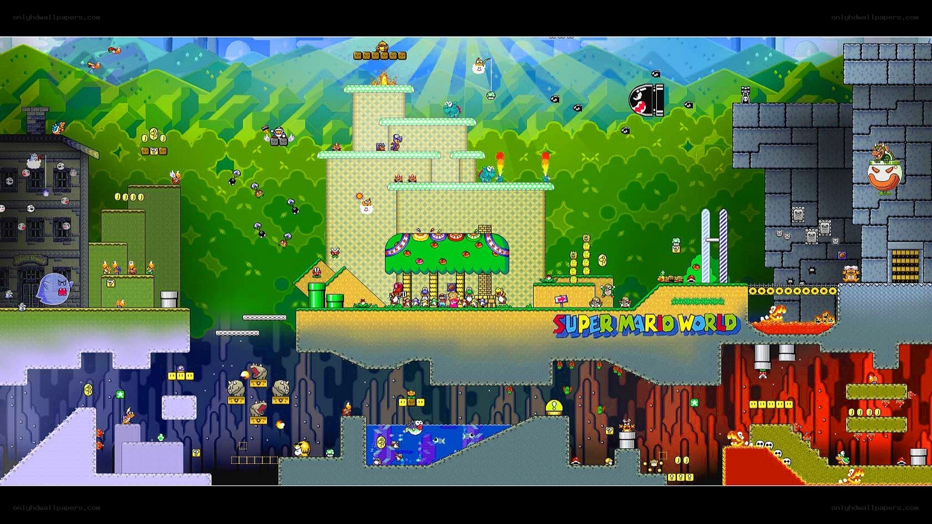 Super Mario World level