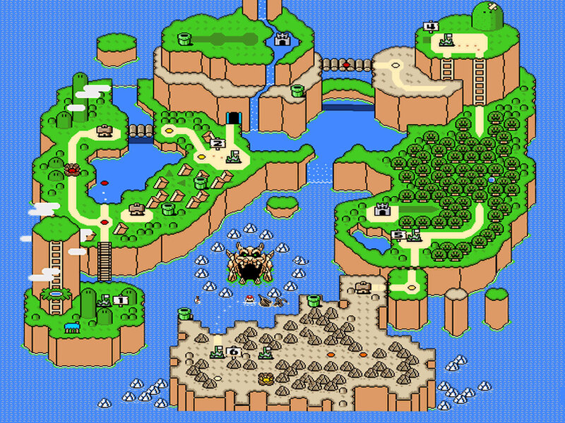 Super Mario World map