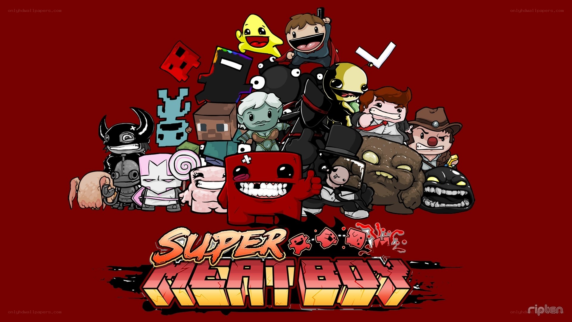 Super Meat Boy characters