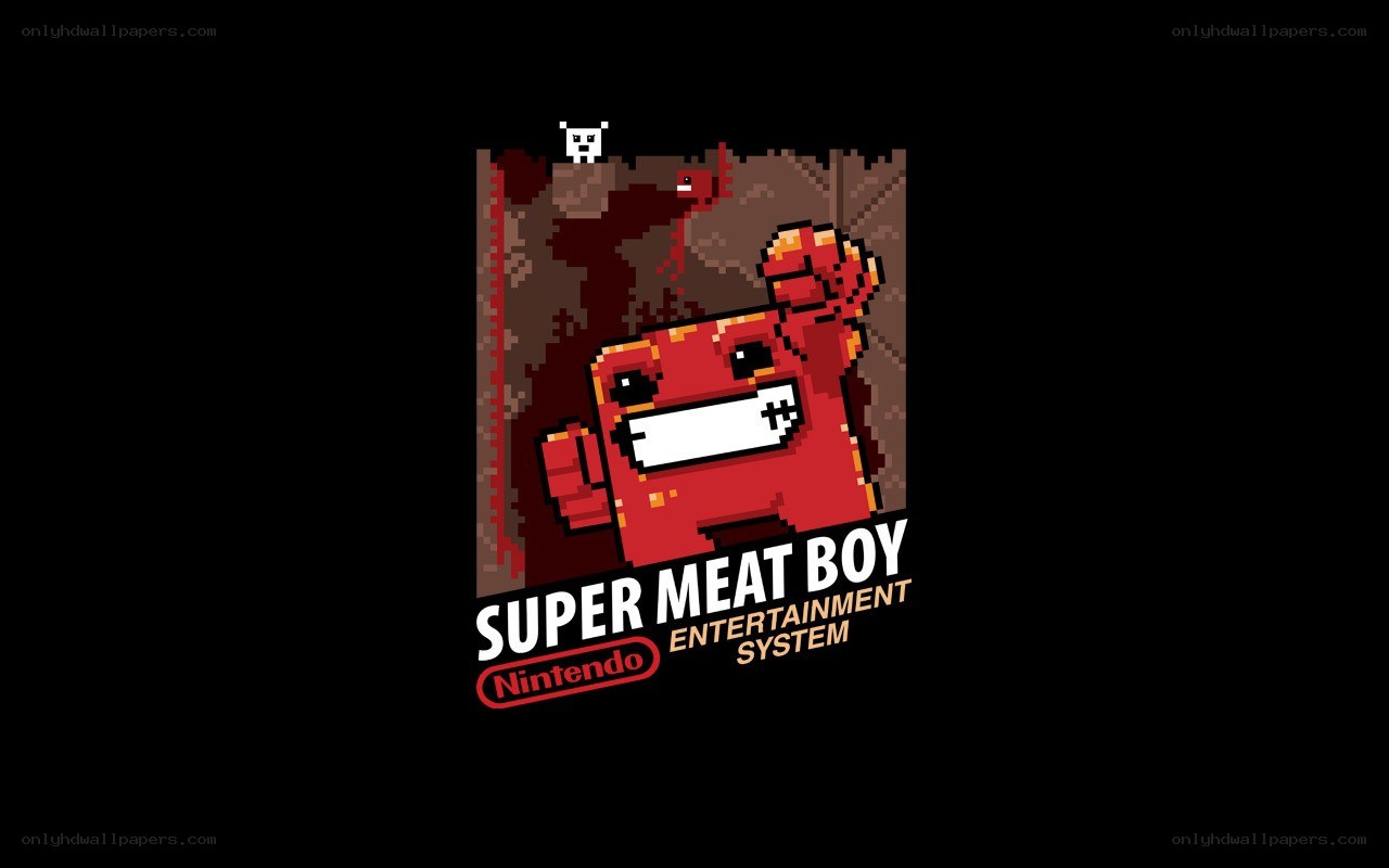 Super Meat Boy game art