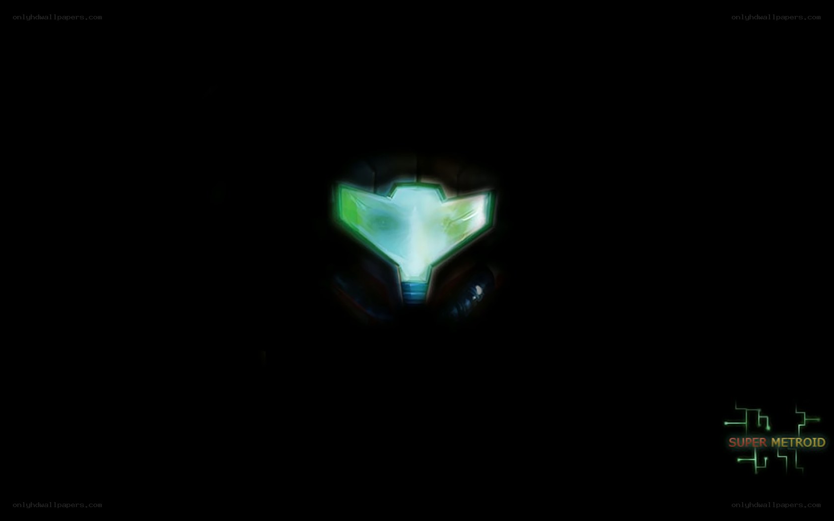 Super Metroid helmet glow