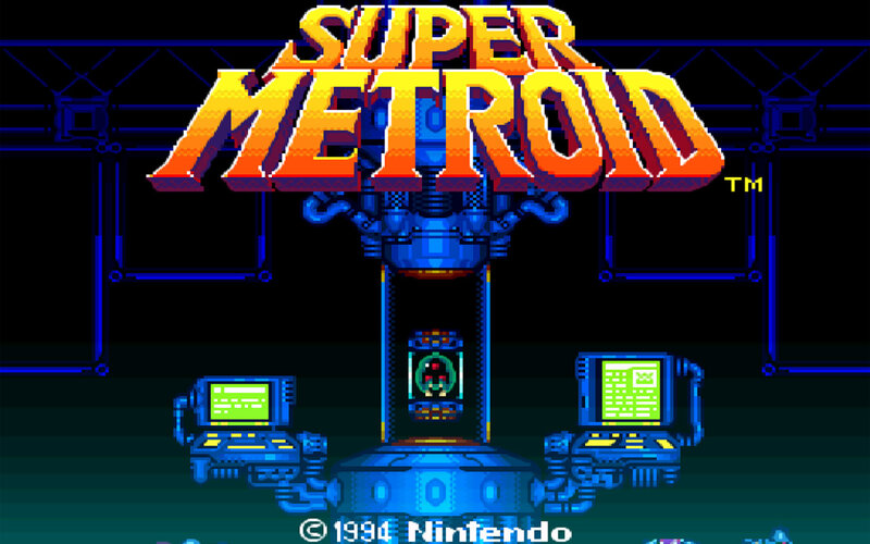 Super Metroid title screen