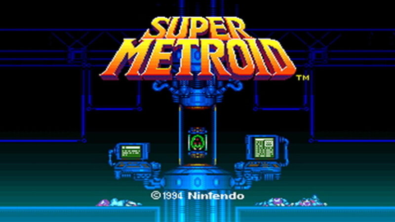 Super Metroid Title Screen — Blue, Dramatic