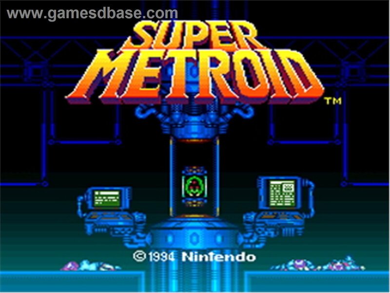 Super Metroid Title Screen — Blue