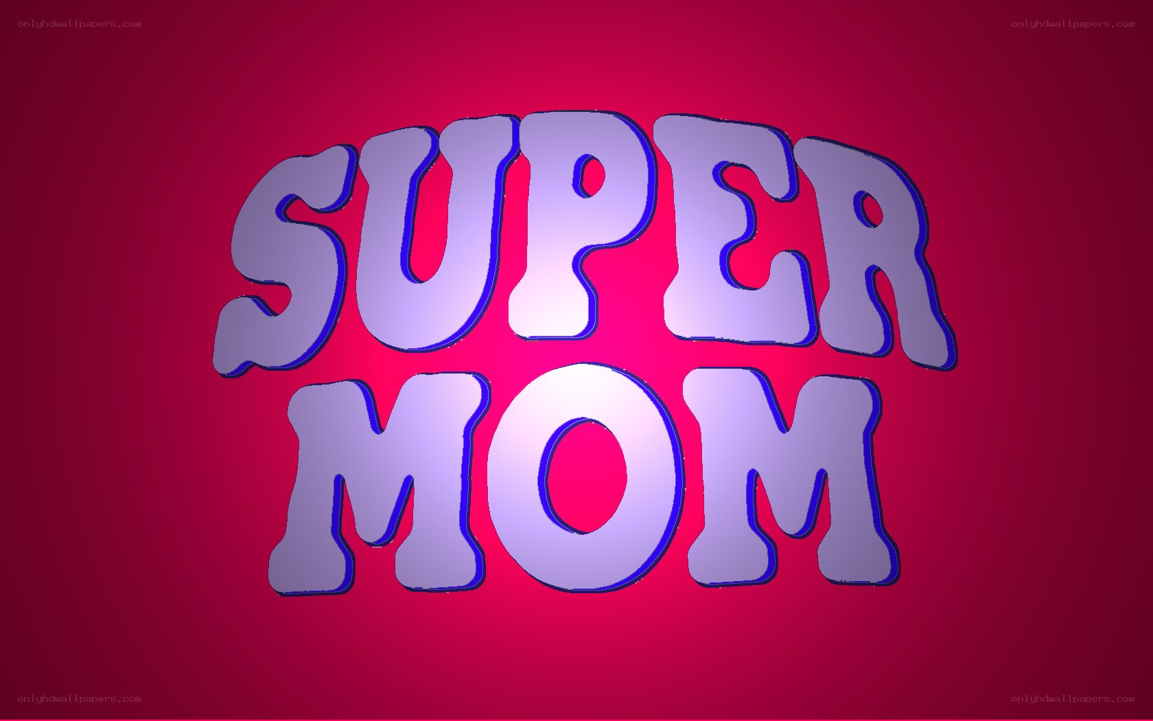 Super Mom text graphic