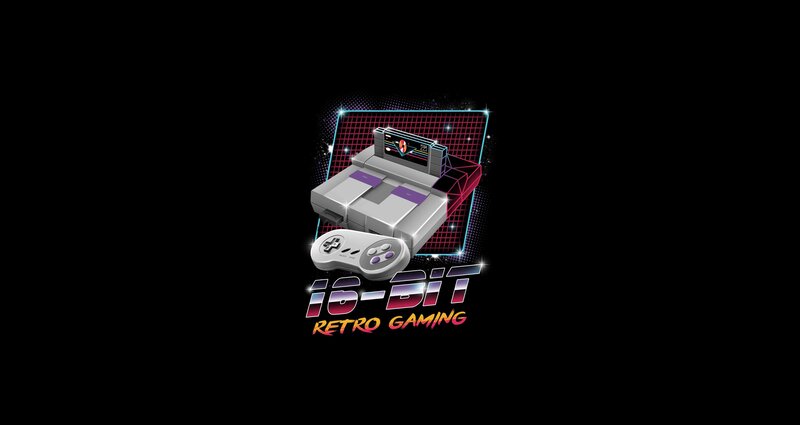 Super Nintendo Console — Black, Retro