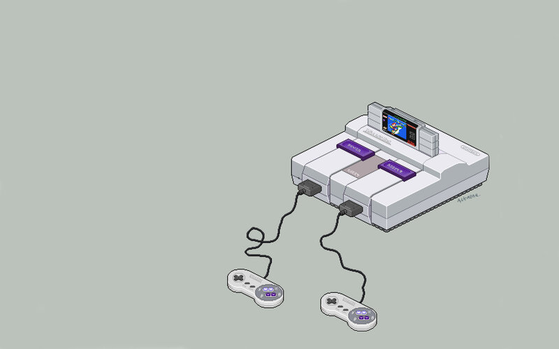 Super Nintendo Console — Gray