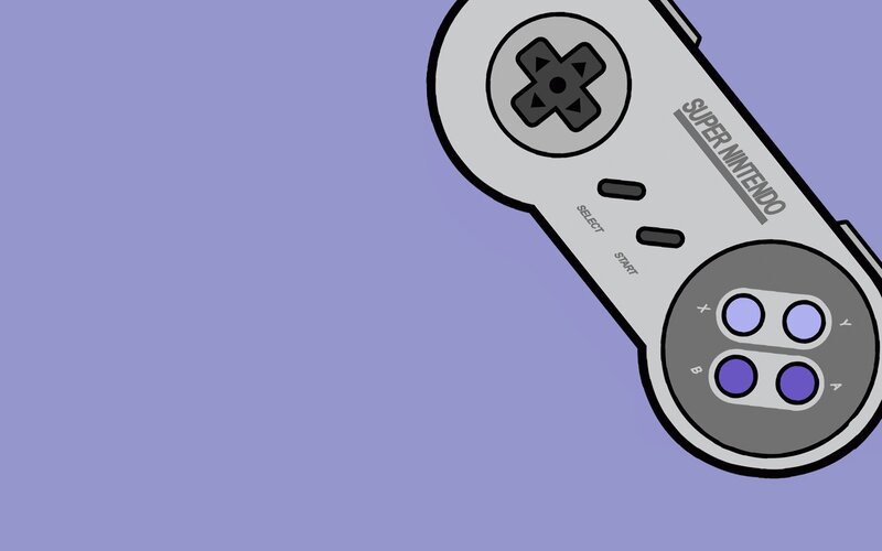 Super Nintendo Controller — Purple