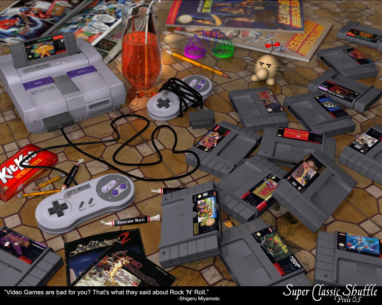 Super Nintendo nostalgia scene