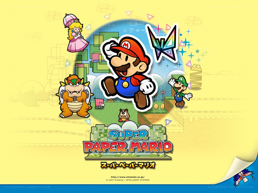 Super Paper Mario promotional art