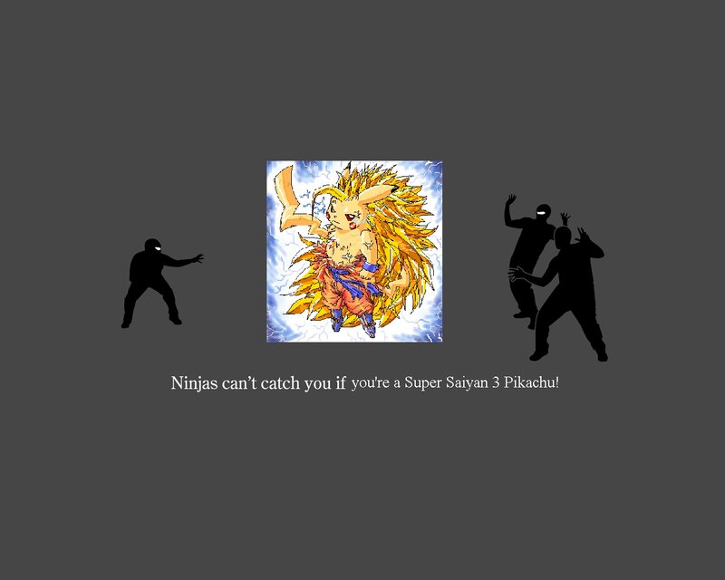 Super Saiyan 3 Pikachu meme