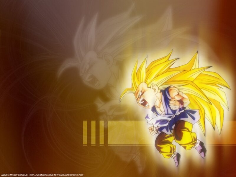 Super Saiyan Boy — Yellow, Dramatic, Anime