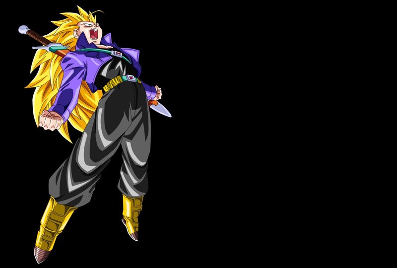 Super Saiyan Character — Black, Aggressive