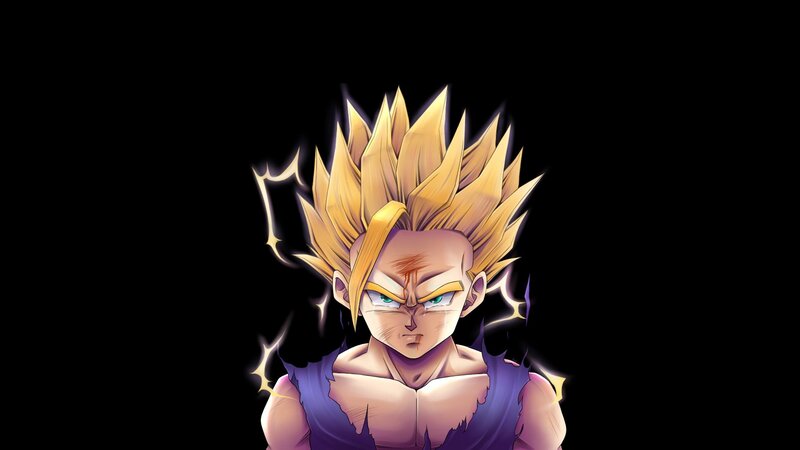 Super Saiyan Character — Black, Intense