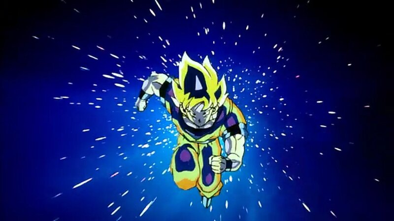 Super Saiyan Character — Blue, Dramatic, Anime, Space