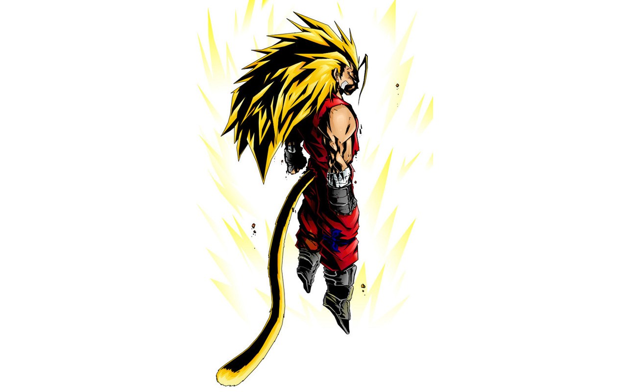Super Saiyan character in red outfit