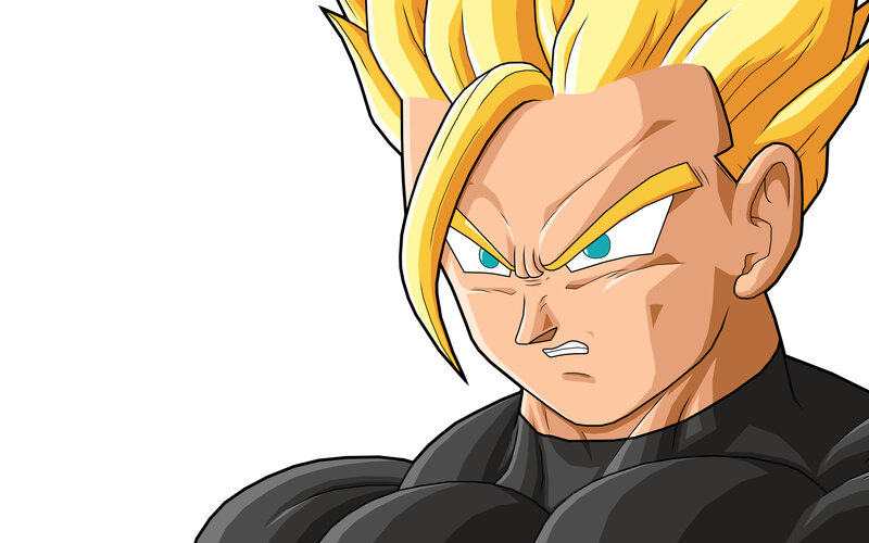 Super Saiyan character portrait