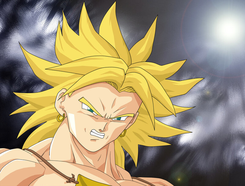 Super Saiyan Character — Yellow, Dramatic, Anime