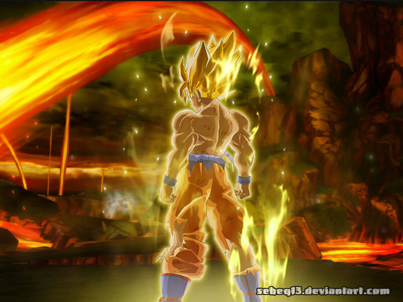 Super Saiyan Character — Yellow, Dramatic