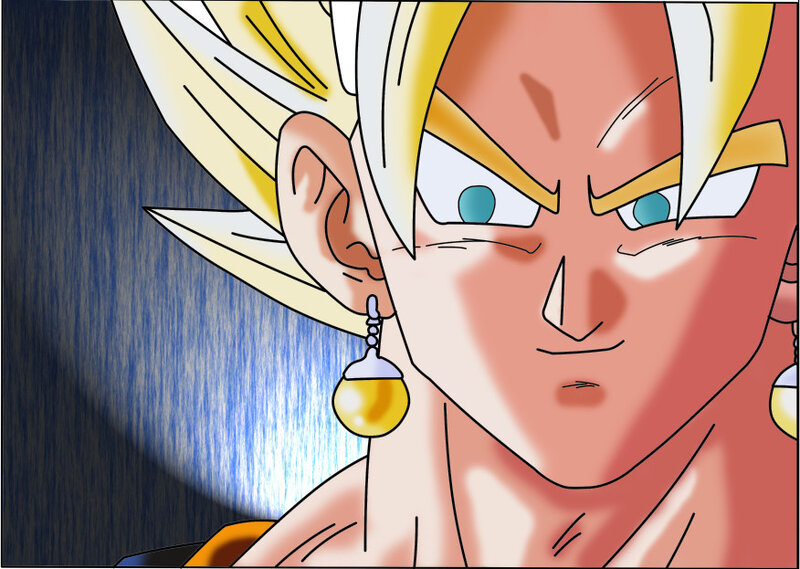Super Saiyan Character — Yellow, Intense, Anime, Earring