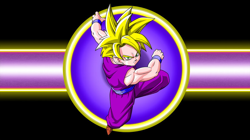 Super Saiyan Child in Purple Gi