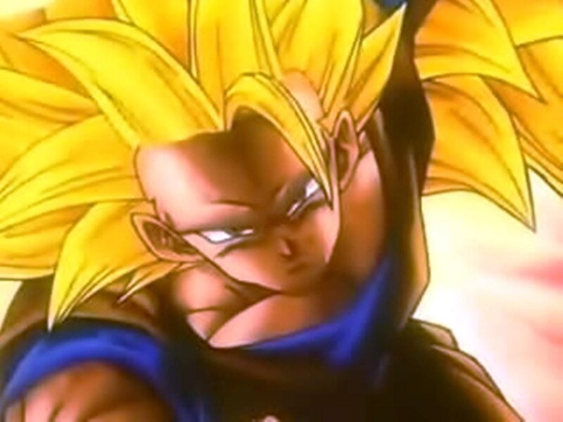 Super Saiyan Goku in action