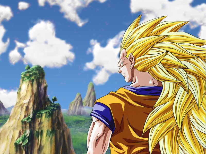 Super Saiyan Goku — Yellow, Dramatic, Afternoon, Anime