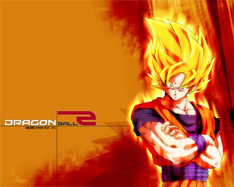 Super Saiyan Goku — Yellow, Dramatic, Anime, Fire