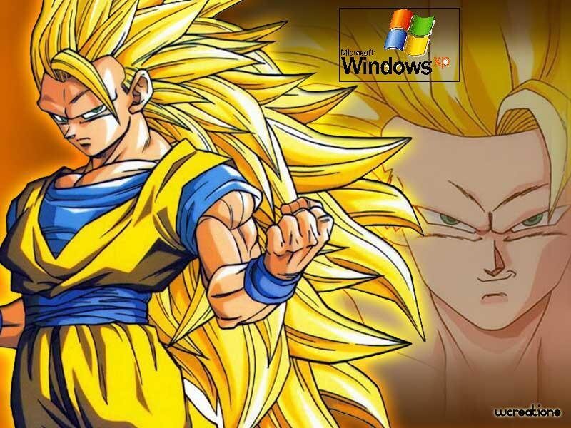 Super Saiyan Goku — Yellow, Intense, Anime, Windows Xp Logo