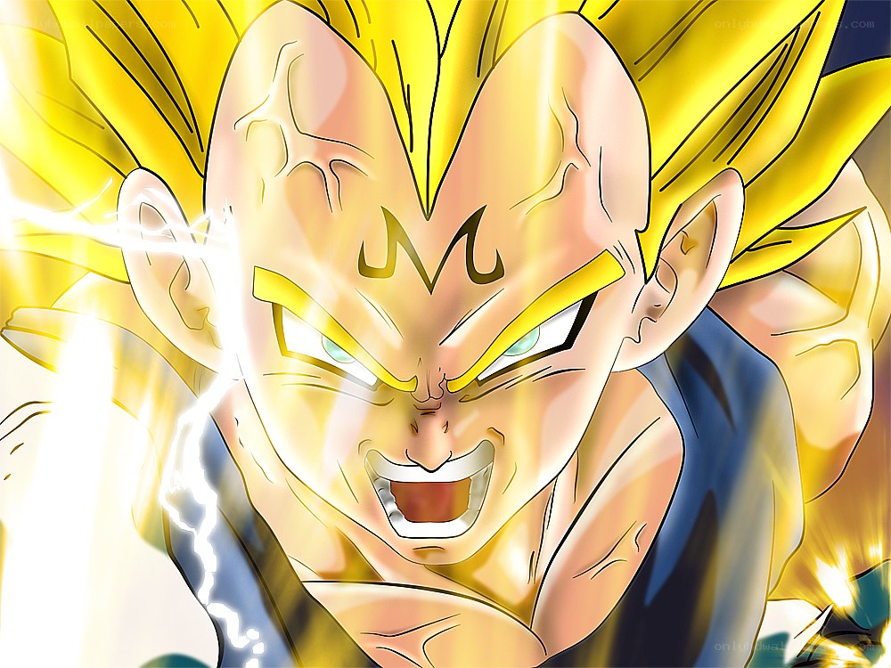 Super Saiyan Vegeta in battle