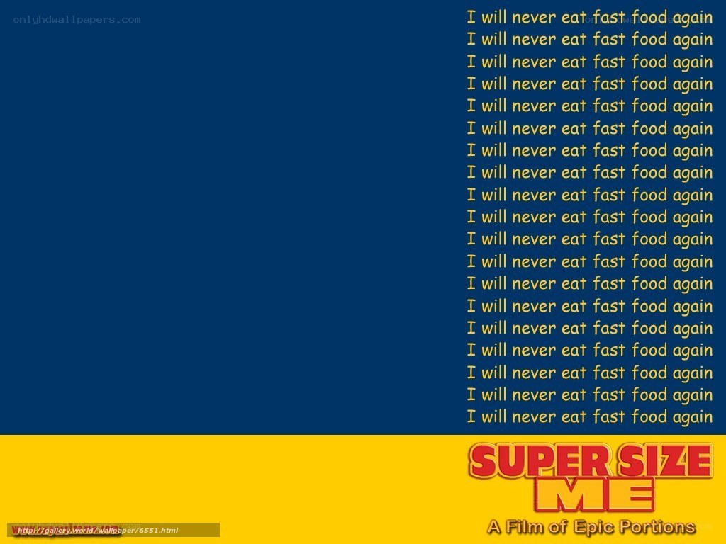 Super Size Me Film Poster