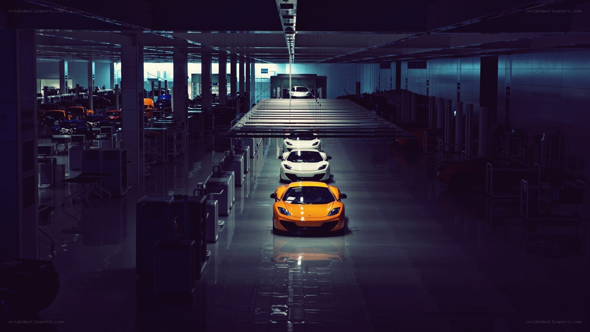 Supercar assembly line