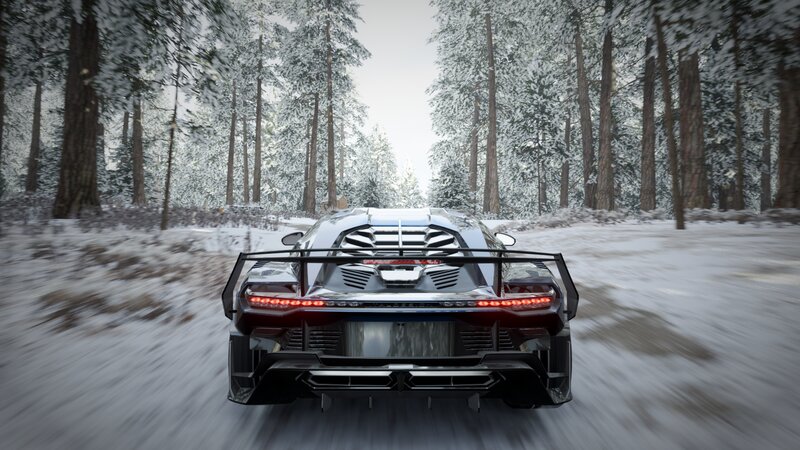 Supercar in Snow