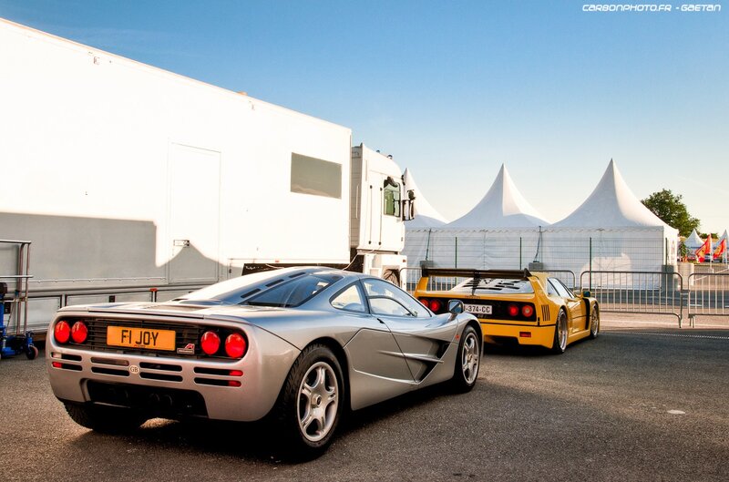 Supercars at a race event
