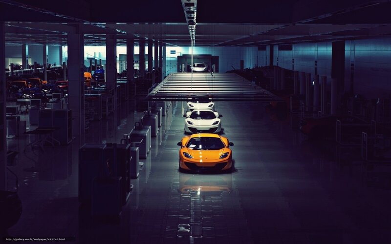 Supercars in a factory
