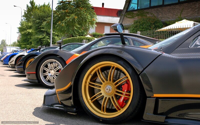 Supercars in a row