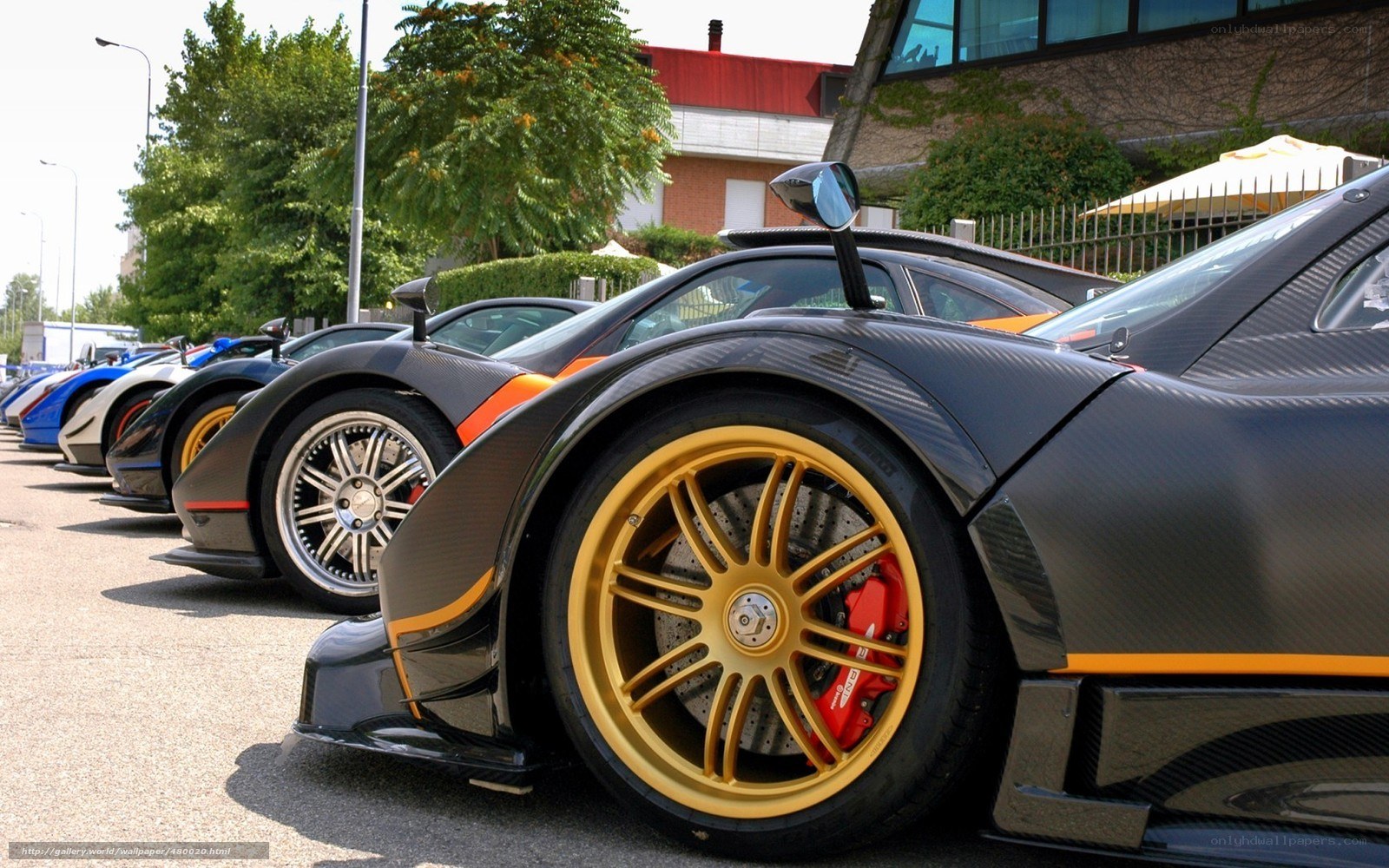 Supercars in a row