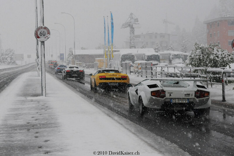 Supercars in Snow