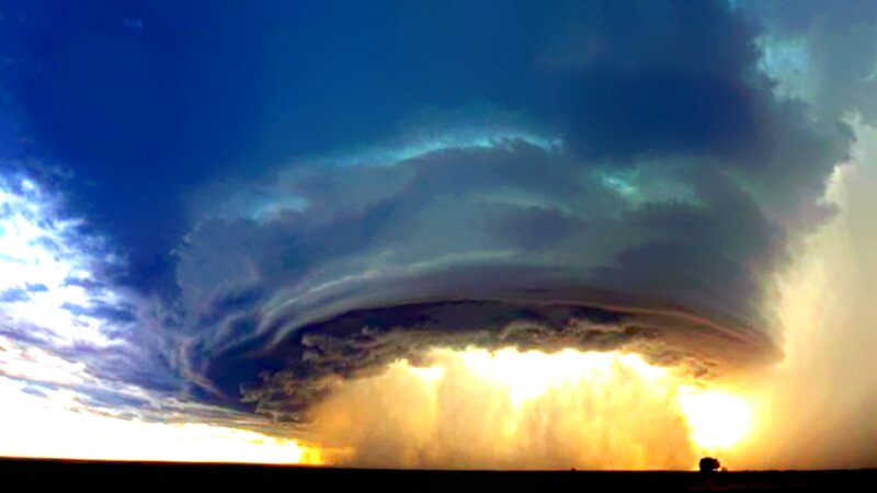 Supercell Thunderstorm — Blue
