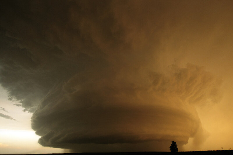 Supercell Thunderstorm — Brown