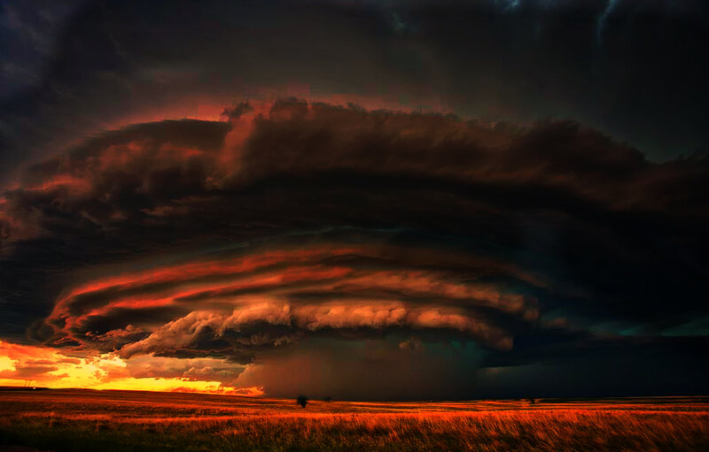 Supercell Thunderstorm — Orange