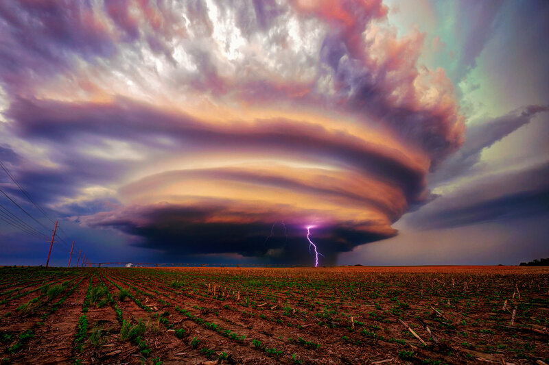 Supercell Thunderstorm — Purple
