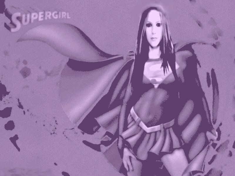 Supergirl character illustration